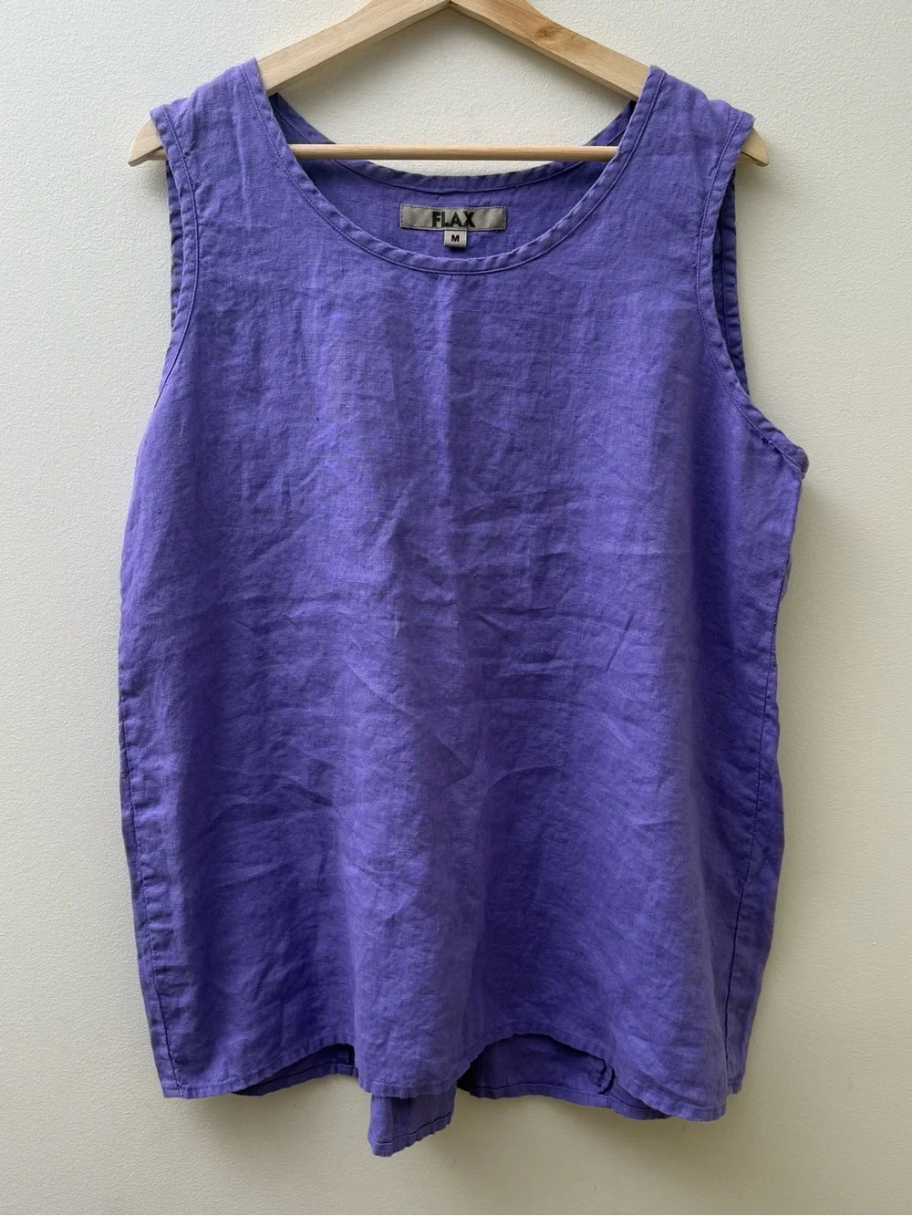 Flax Lavender Linen Tank Top - Picture 1 of 7